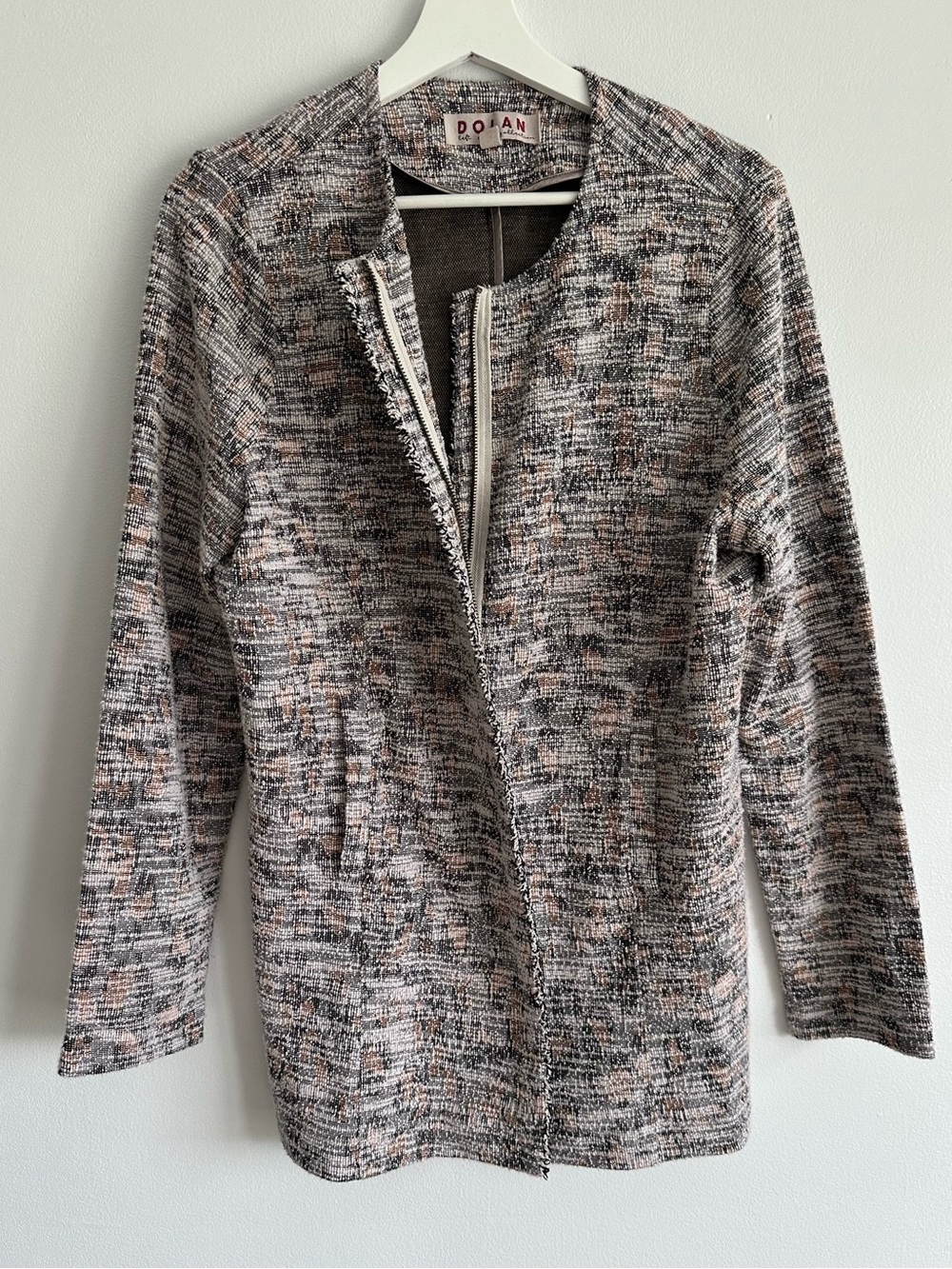 Dolan Anthropologie Blazer Office Business Gray and White Size Large